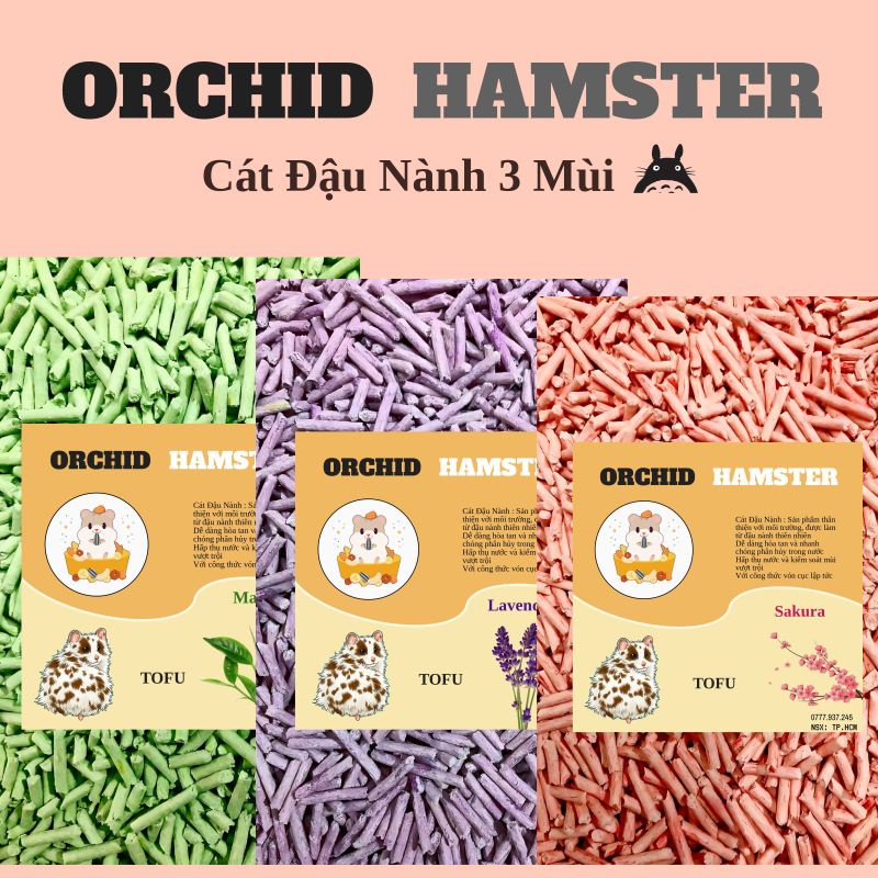 Cát Đậu Nành - Tofu Cao Cấp 4 Mùi Lót Chuồng Hamster