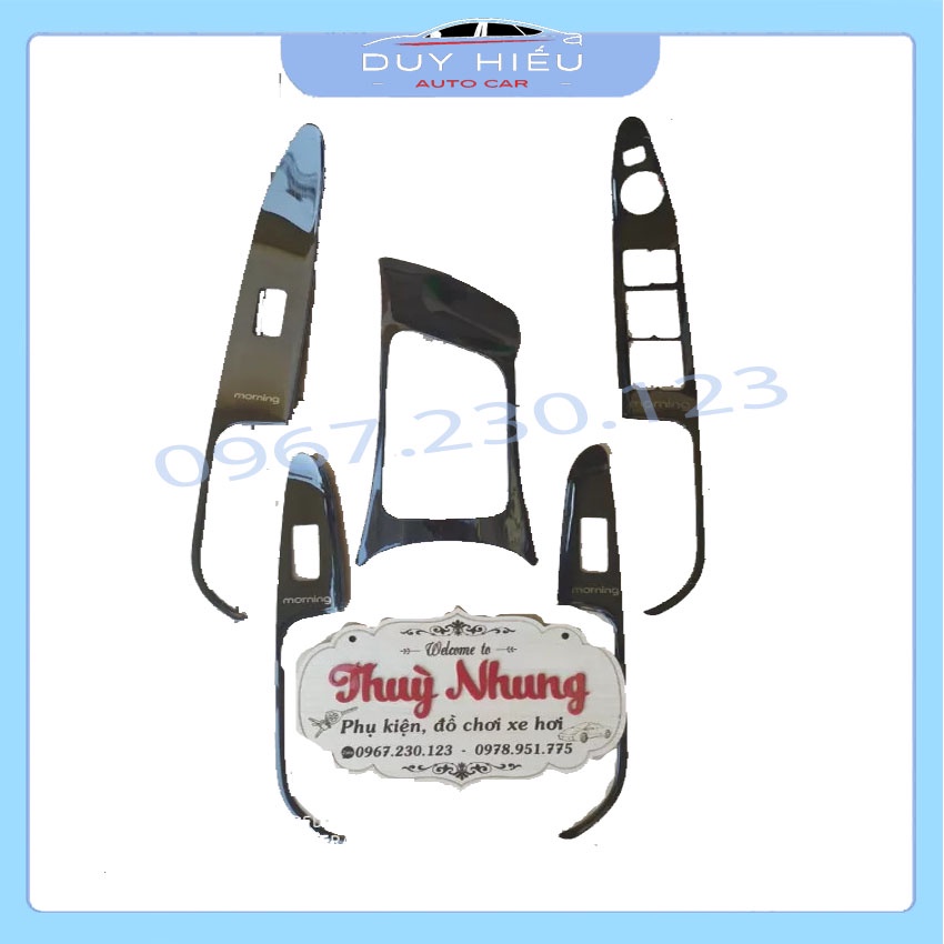 Kia Morning, Ốp trang trí nội thất xe Kia Morning số sàn đời 2013 đến 2020 trang trí nội thất xe sang trọng hơn