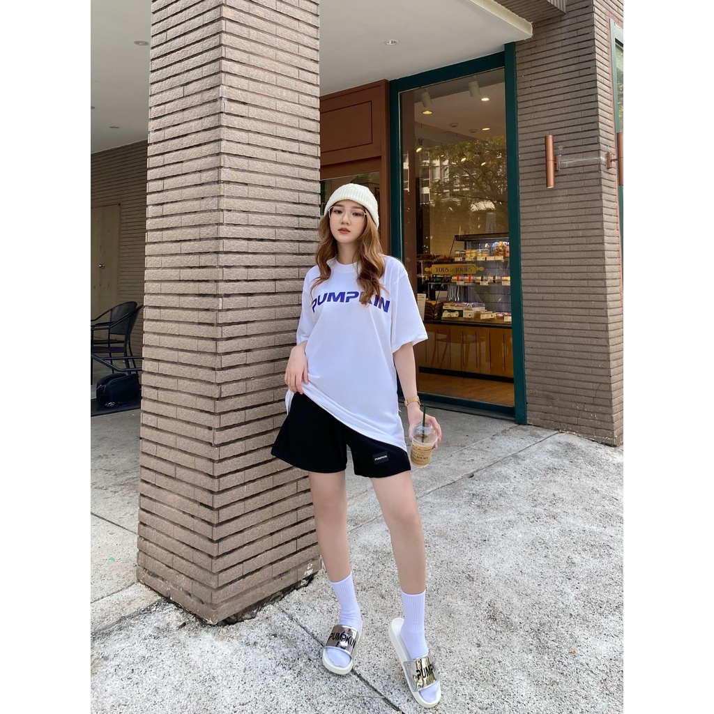 Dép quai ngang PUMPKIN quai bóng cho nam và nữ chất liệu cao su unisex phong cách Local Brand