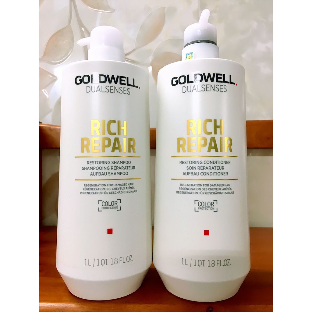 Dầu gội xả phục hồi GOLDWELL RICH REPAIR 1000ml chính hãng