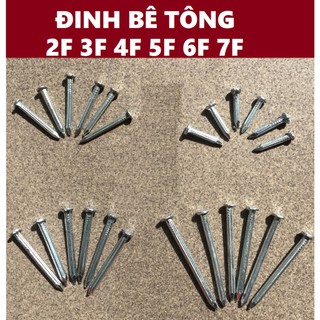 Đinh bê tông  2 3 4 5 6 7 cm (100g)