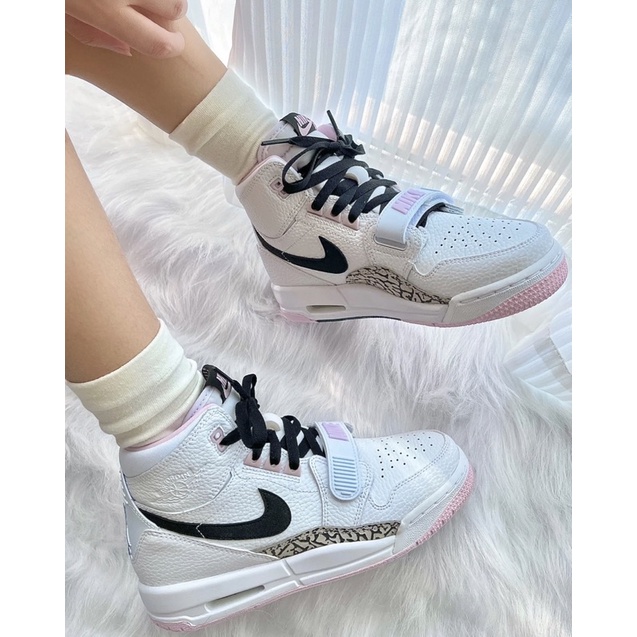 Giày Air Jordan Legacy 312 GS White Black Pink Foam