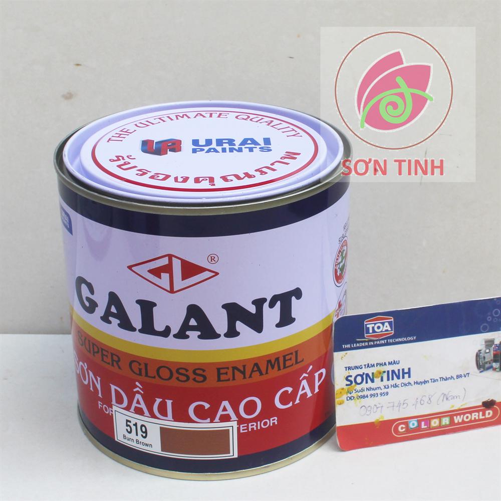 Sơn dầu galant màu nâu gỗ 519 Burn Brown 800ml