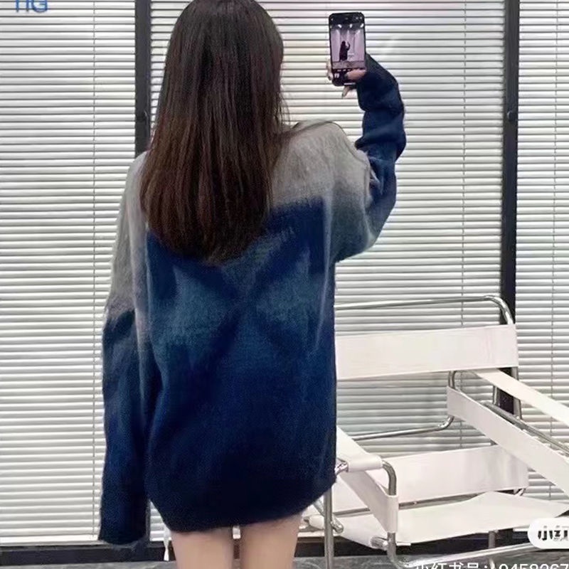 Áo Sweater Cổ Tròn Dáng Rộng Thiết Kế Mới Thời Trang Mùa Thu Đông Dành Cho Cả Nam Và Nữ