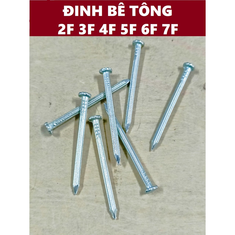 Đinh bê tông  2 3 4 5 6 7 cm (100g)