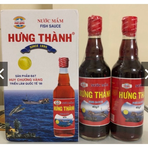 01 Chai nước mắm Hưng Thành 450ml 40 độ đạm