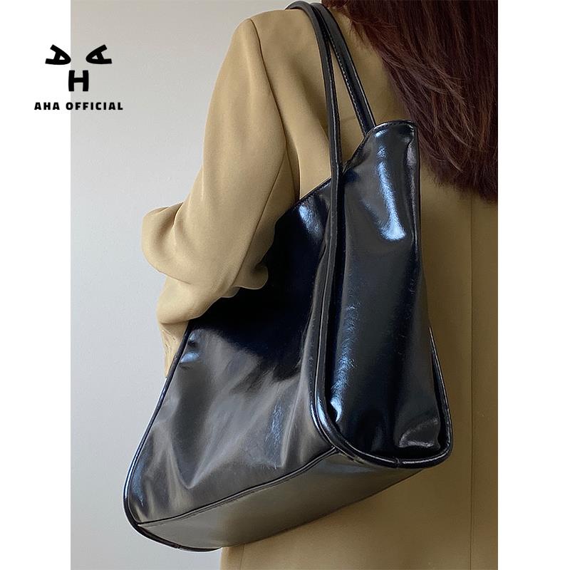 Túi Xách Đeo Vai Cỡ Lớn Màu Đen Thời Trang Cho Nữ