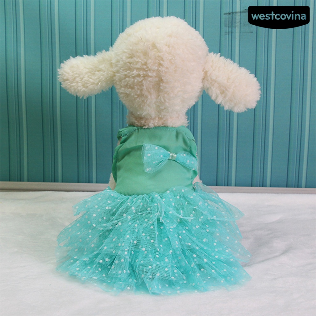 [COD]♘Đầm Công Chúa Bằng Polyester Chống Mài Mòn Thời Trang Mùa Thu Cho Thú Cưng