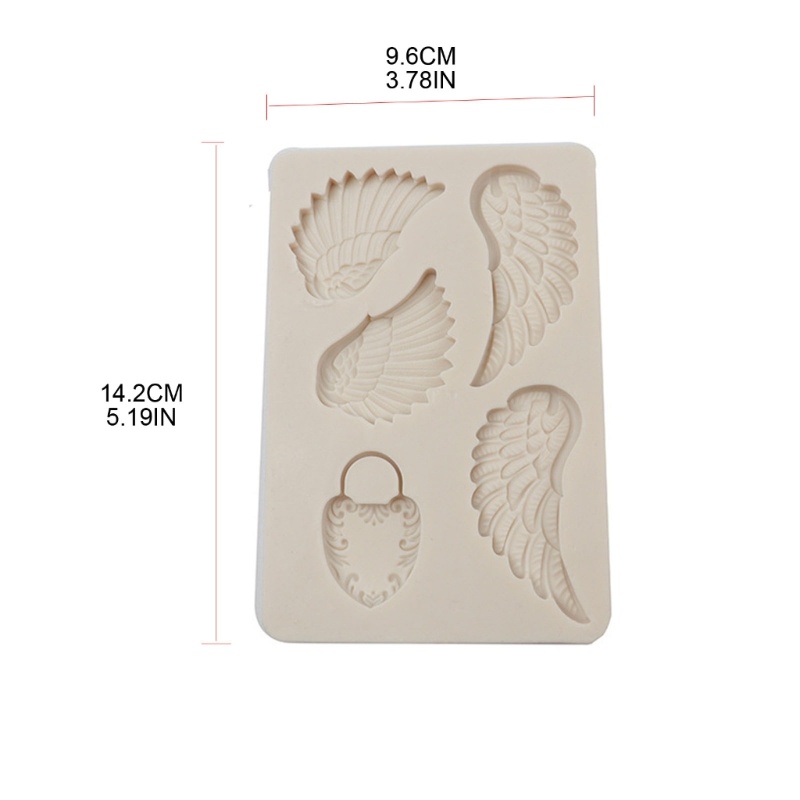 Khuôn Silicon Làm Bánh Kẹo Hình Đôi Cánh Thiên Thần