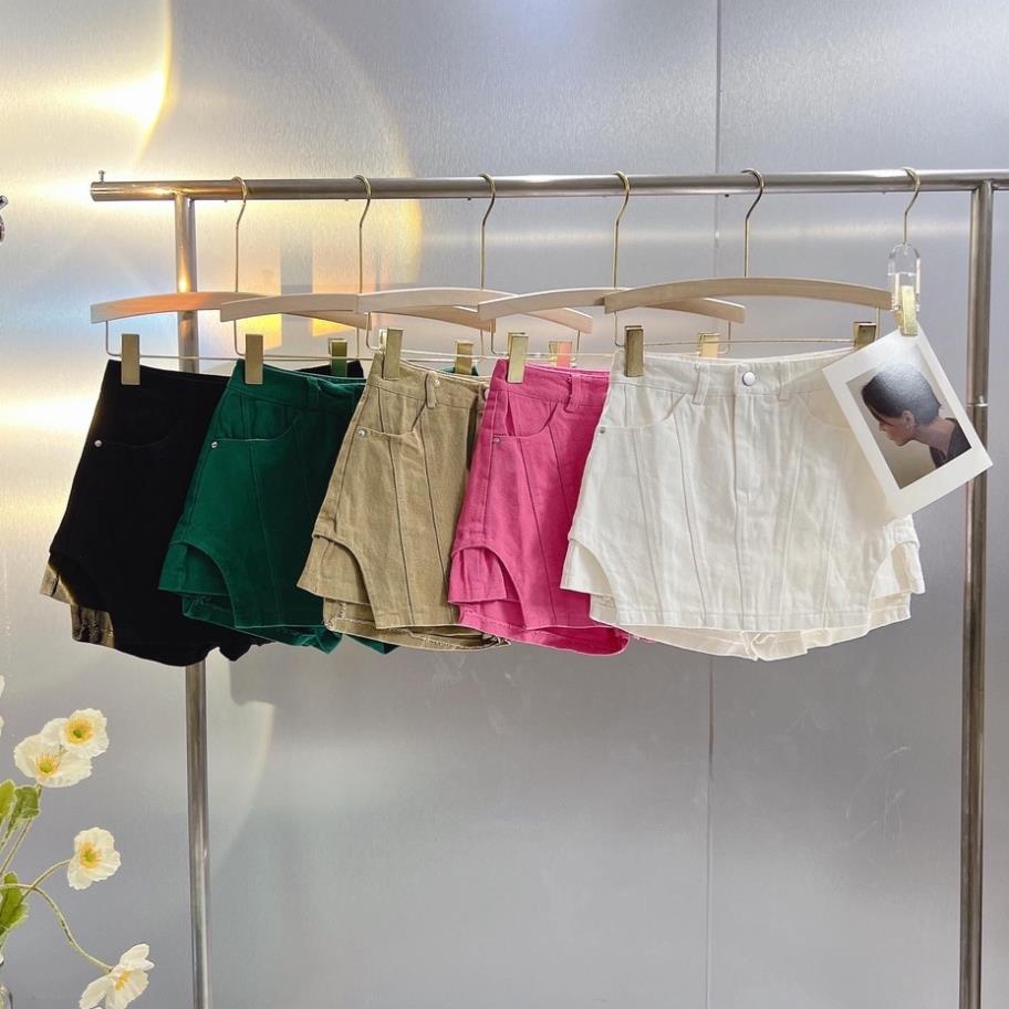 Quần giả váy kaki cạp cao dành cho nữ, quần đùi giả váy siêu dễ phối đồ - QO023