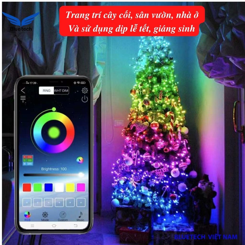 Đèn led dây RGB 16 triệu màu 10M điều khiển bằng điện thoại, nháy theo nhạc, cảm ứng chuyển động mẫu mới 2022
