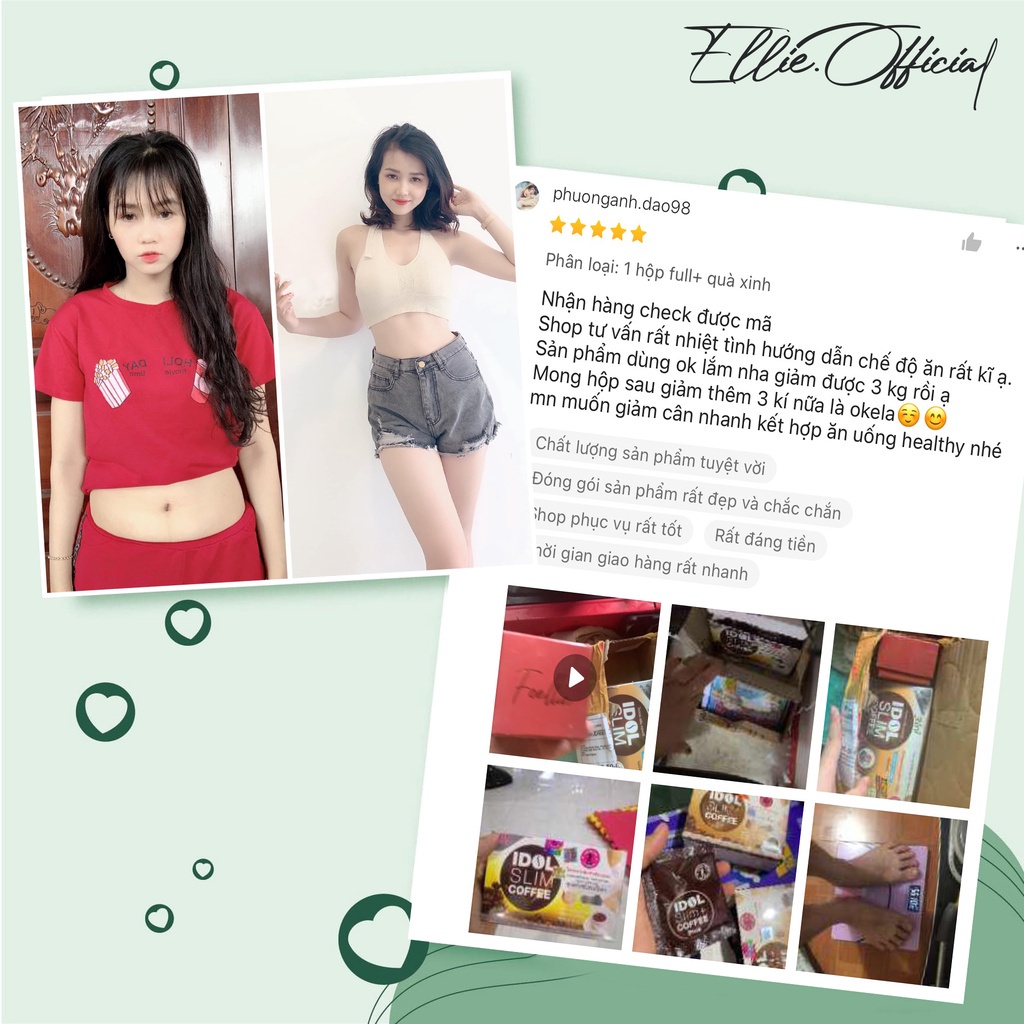Giảm cân cafe idol slim x3 giảm toàn thân 3-7kg