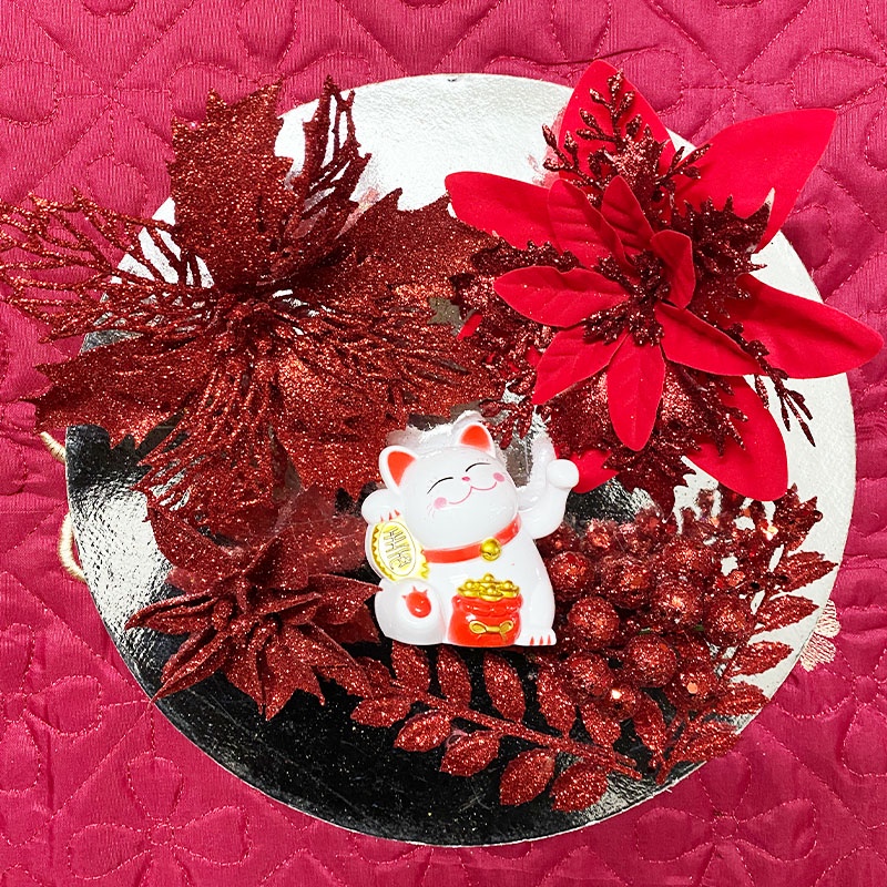 Set Đồ Trang Trí Tháp Bánh - Phụ Kiện Làm Oản Tài Lộc Trưng Bày Dịp Lễ,