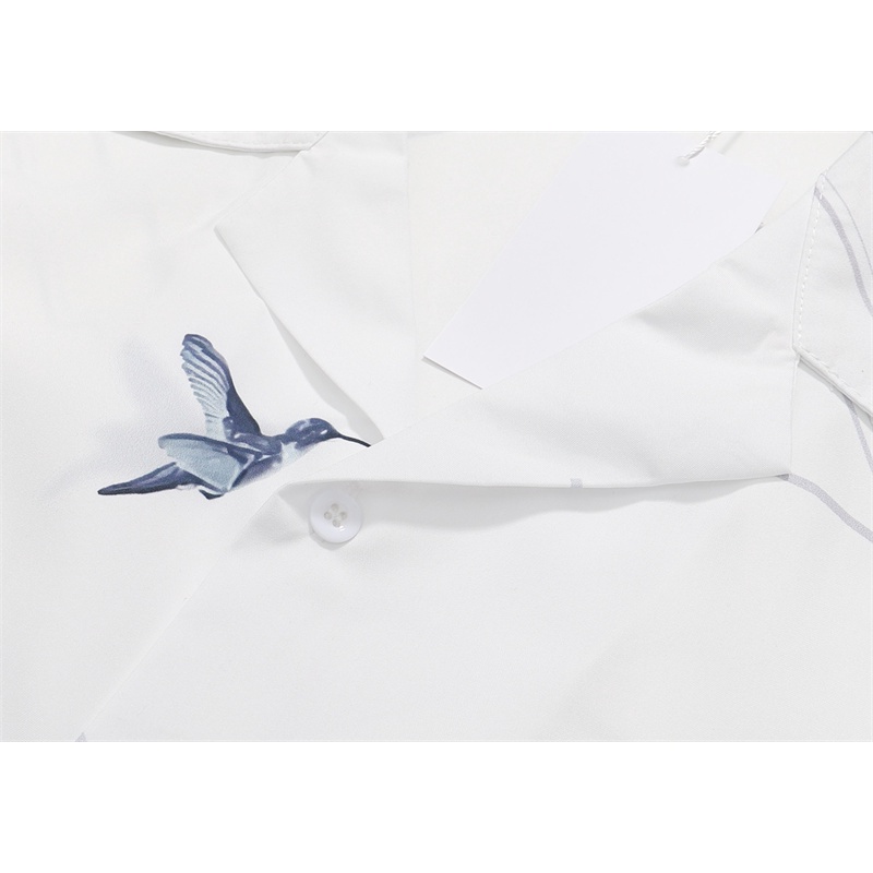 Manie DE Viir Áo Sơ Mi Ngắn Tay In Họa Tiết Hình Học Đường Phố Cao Cấp