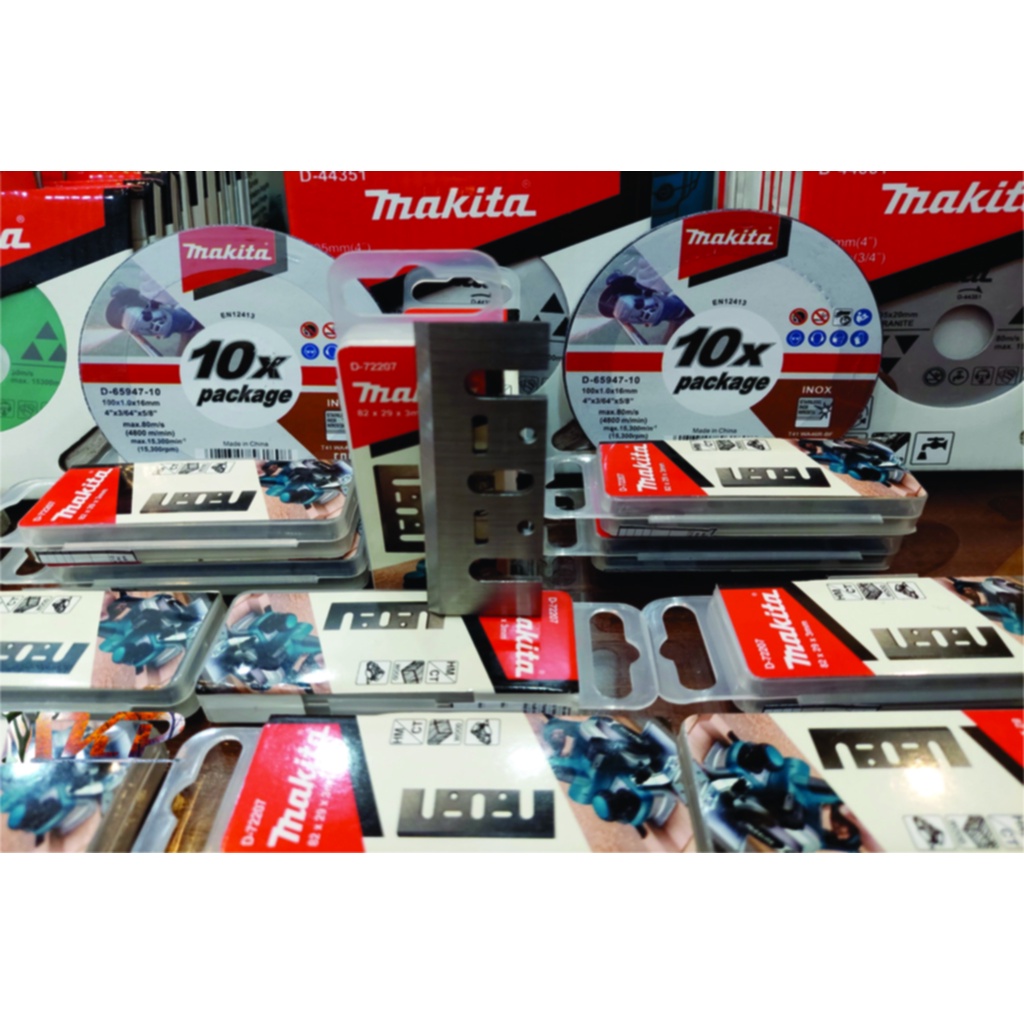 Lưỡi Bào Gỗ Hợp Kim Makita D-72207 - TC Planer Blade - HM/CT - 82mm x 3mm x 29mm - 2 Cái/Bộ, Máy Bào Cầm Tay/Các Loại Gỗ