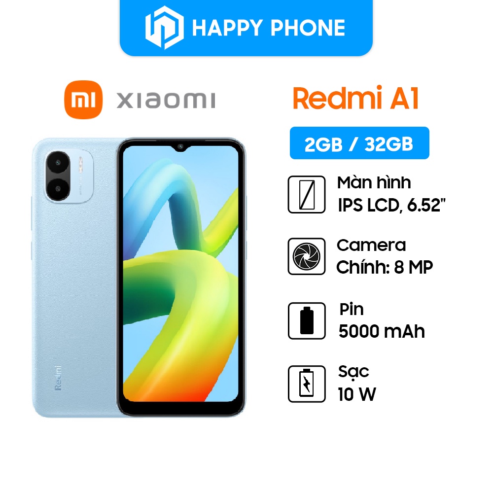 Điện thoại Xiaomi Redmi A1 - Hàng Chính Hãng, mới 100%, Bảo hành ...