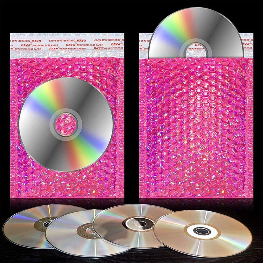 Túi Bong Bóng Tự Niêm Phong Vận Chuyển Thú Cưng Màu Hồng Đỏ|Phong Bì Có Đệm Lót Ghế Ngồi Tiện Dụng