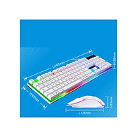 Bàn phím giả cơ LED 3 màu xanh, hồng, đỏ cực chất đánh lẩy tay