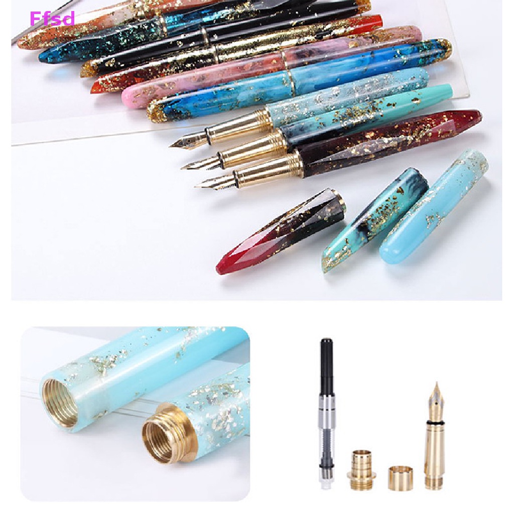 {Ffsd} Khuôn Silicon Làm Bút Máy Thủ Công Resin Epoxy Resin DIY Bán Chạy