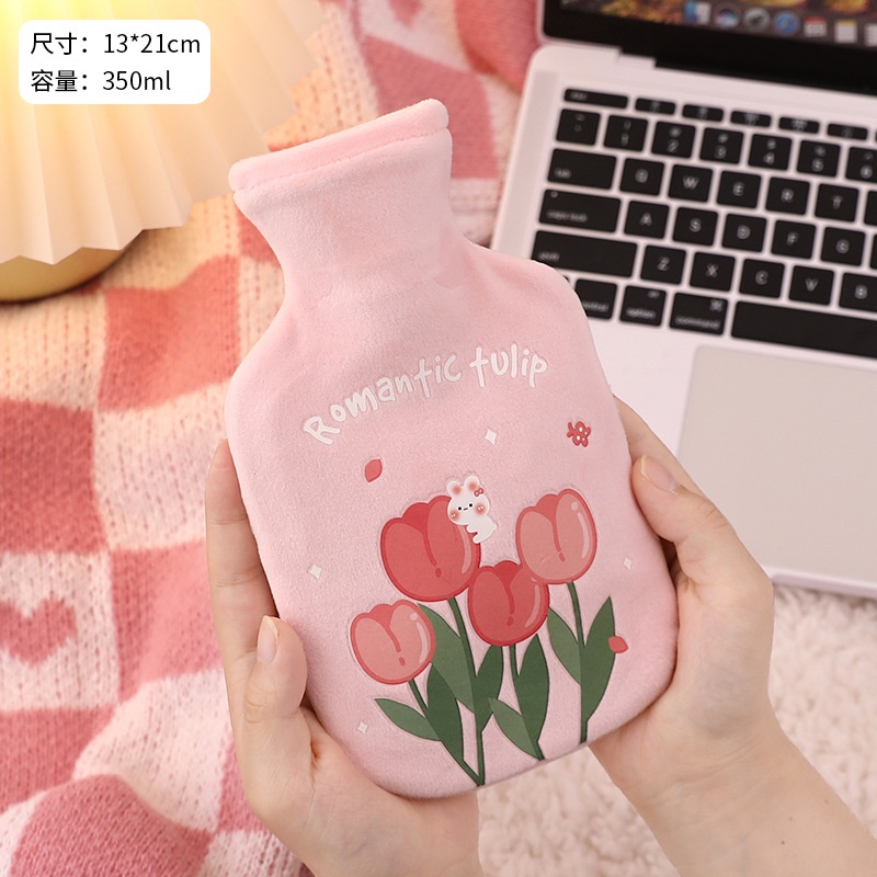 Túi Chườm Cao Su Bọc Vải Bông Mịn Nhiều Hình Dễ Thương 1000ML Và 350 ML