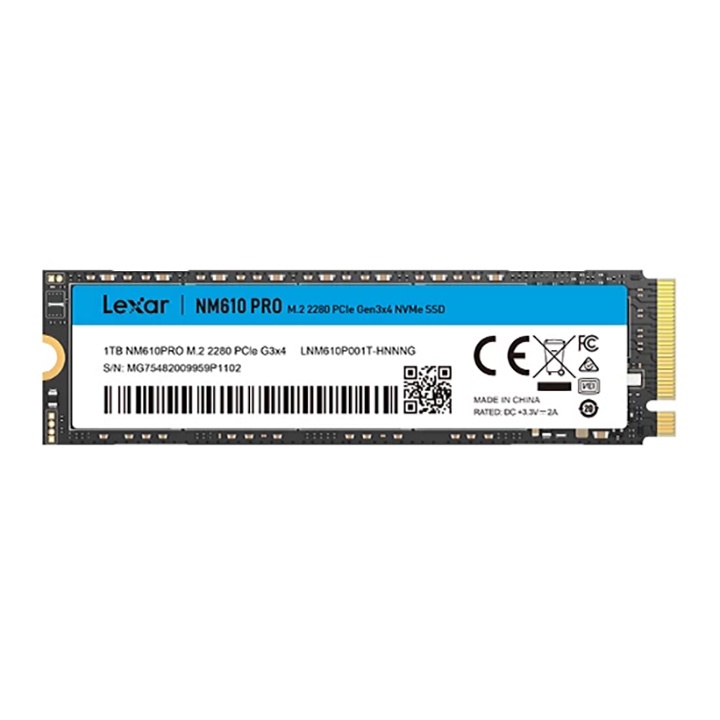 Ổ cứng SSD PCIe NVMe Lexar NM610, NM610 Pro, NM620 250GB 256GB 500GB 1TB - bảo hành 3 năm - SD20/21/22/125