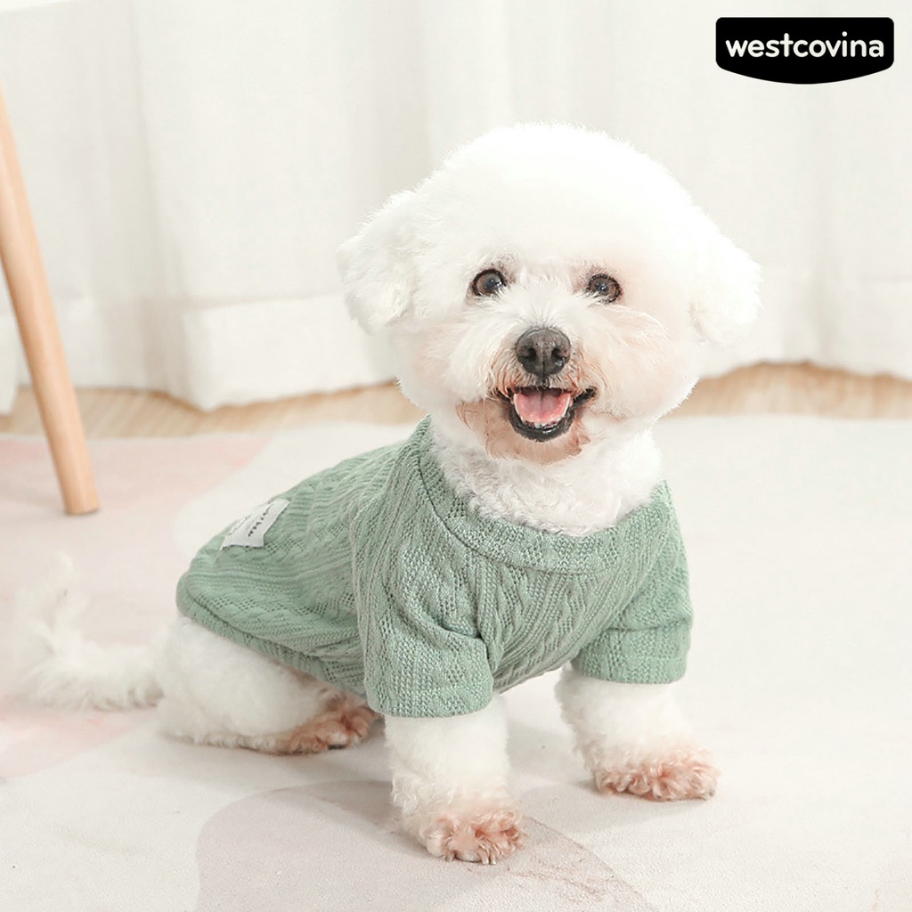[COD]♘Áo Len Mềm Mại Co Giãn Thoải Mái Cho Thú Cưng