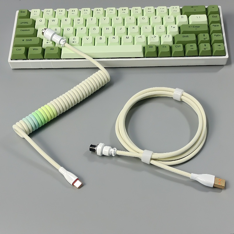 Vận chuyển nhanh / Bàn phím cơ học Cáp lò xo Cá nhân hóa Cáp sạc USB Type-C