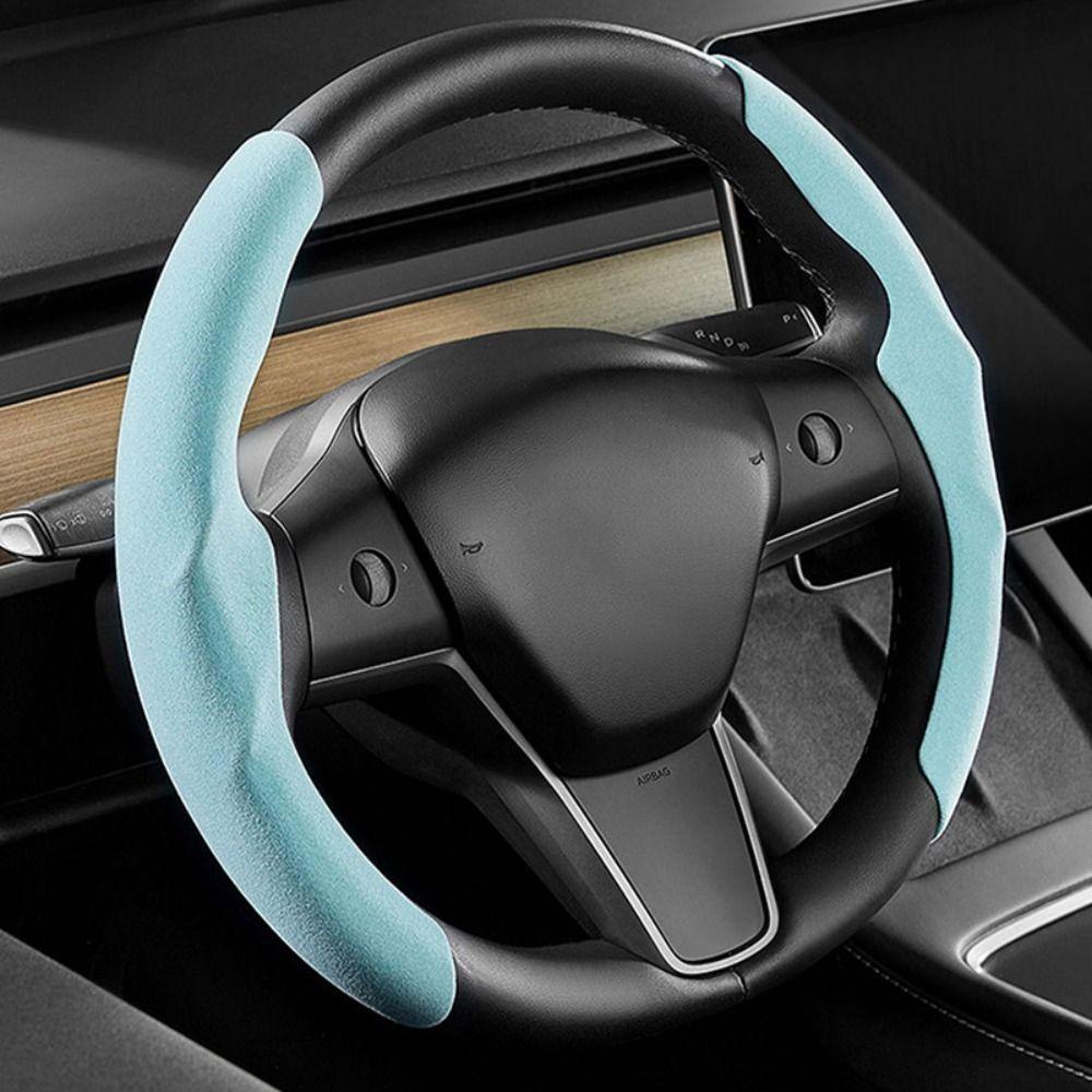 1 Bộ Vỏ Bọc Vô Lăng Xe Hơi Chống Trượt Cho Model 3