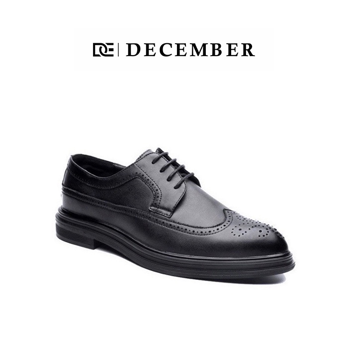 Giày Tây DECEMBER Wingtip Derby Brogues Da Bò Nguyên Tấm- DE3028