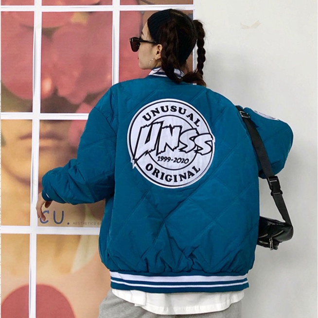 Áo Khoác Bóng Chày Nữ Thời Trang Hàn Quốc Mới