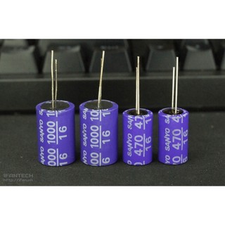 Tụ điện SANYO OSCON 47uF 16V, 470uF 16V, 100uF 16V, 1000uF 16V