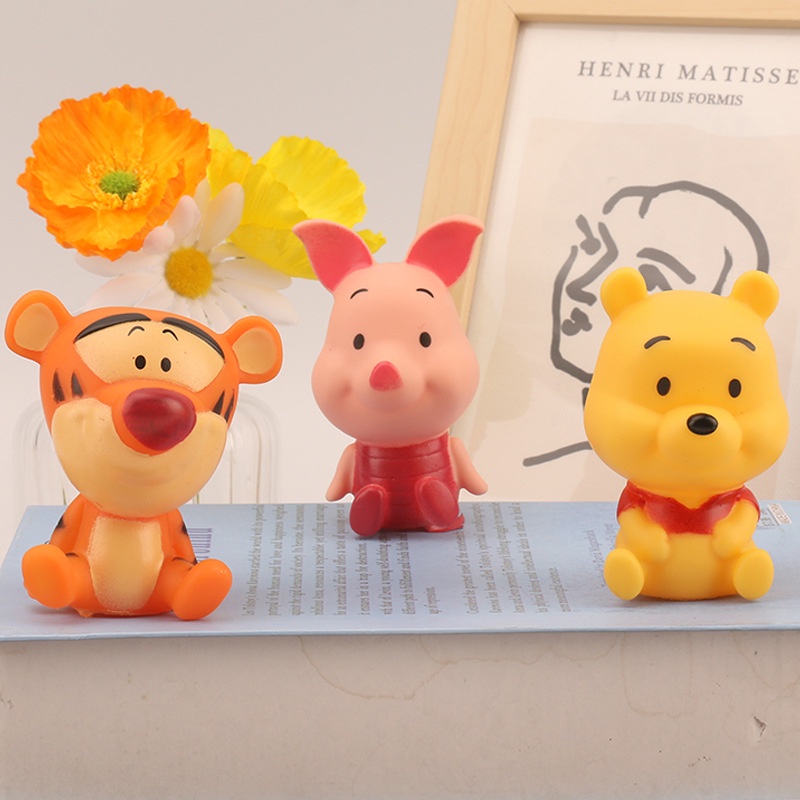 Đồ trang trí Gấu Pooh / Heo / Hổ Hoạt Hình Trang Trí Bể Cá Có Hộp Mù