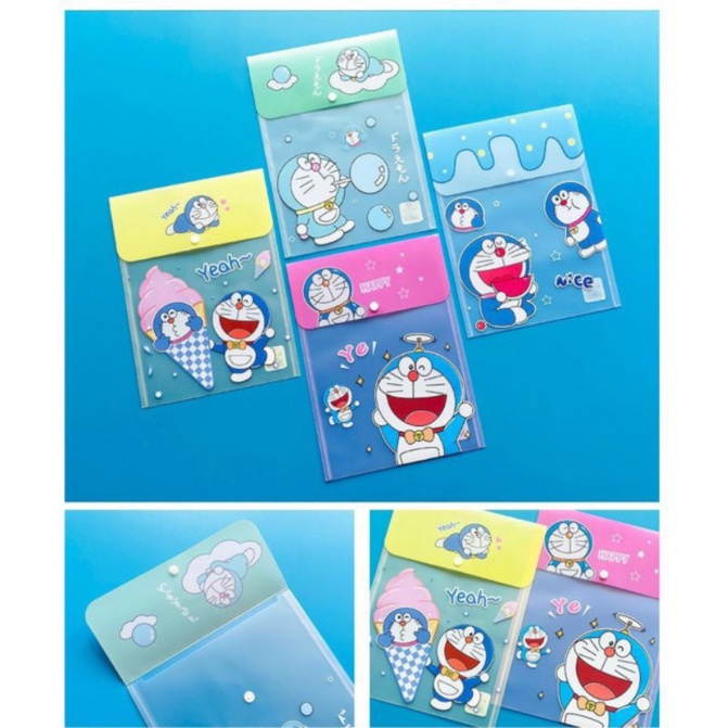 Túi Cúc Bìa Sơ Mi Size A4 Dọc Hoạt Hình Cute
