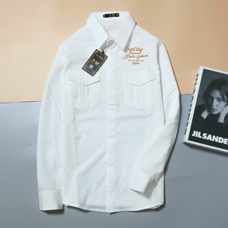 Áo Sơ Mi Nam Tay Dài Vải Đũi Thêu Ngựa Phối Túi Hộp Có Đủ Màu Phong Cách Sang Trọng Trẻ Trung [NEW UNISEX]