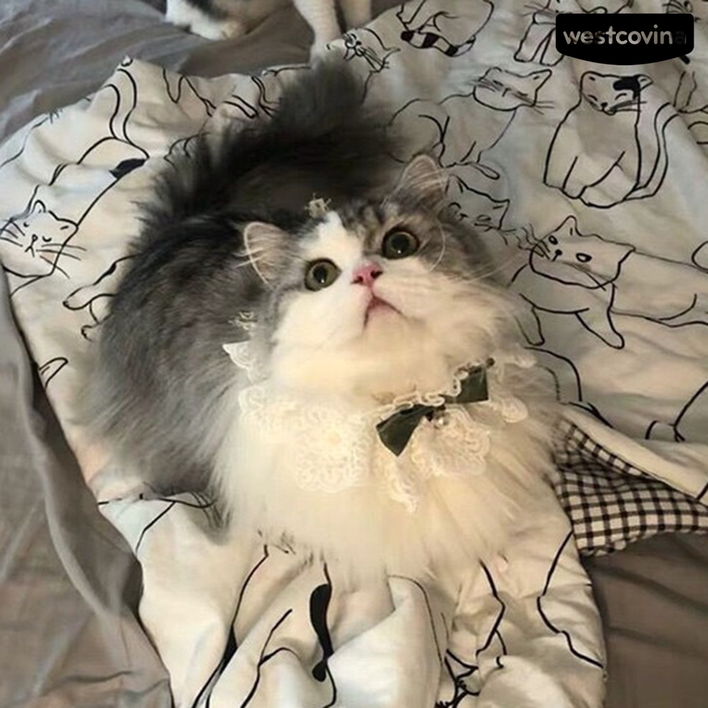 [COD]♘Vòng Cổ Có Chuông Dễ Thương Quyến Rũ Dành Cho Thú Cưng