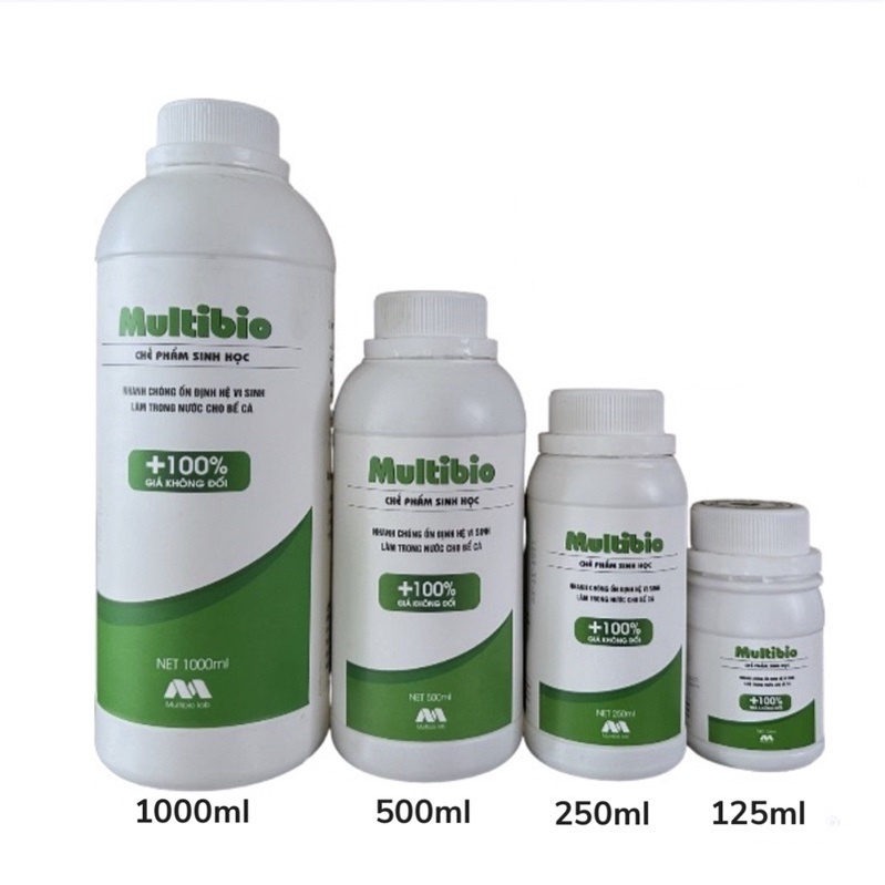 Vi Sinh Multibio 125ml - Làm trong nước nhanh cho hồ cá cảnh- Phân huỷ cặn bã bể cá- phụ kiện thủy sinh-shopleo
