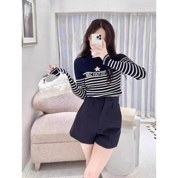( Ảnh thật ) Áo len kẻ ngang di.or