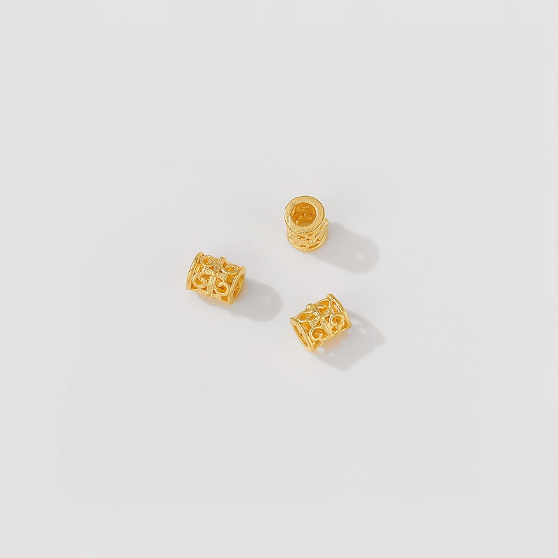 Túi Hạt Đồng Xu Rỗng Tròn Bằng Đồng Mạ Vàng diy Để Làm Trang Sức