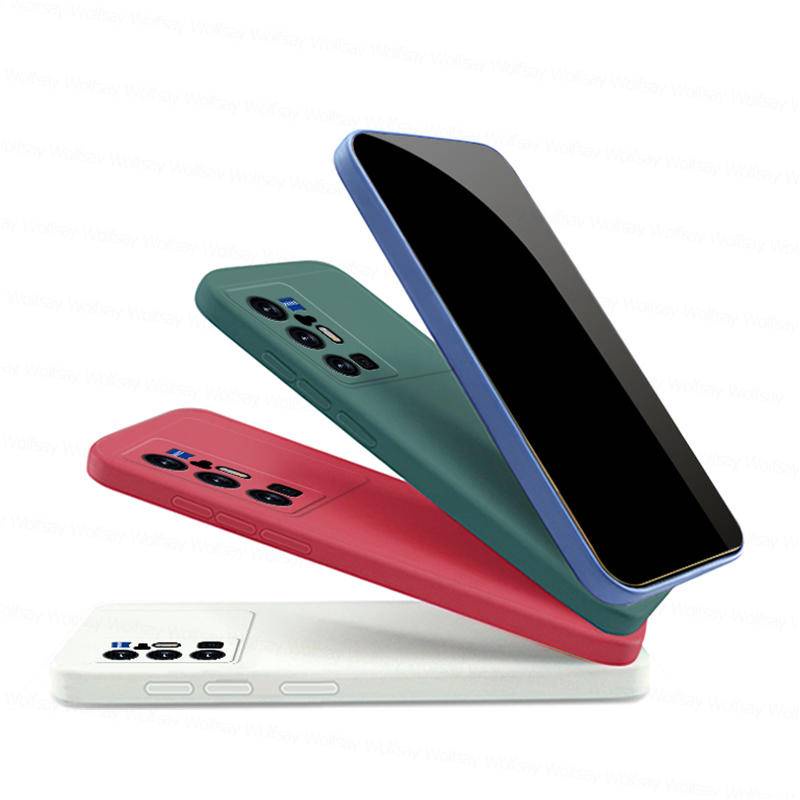 Ốp Điện Thoại Silicon Dẻo Chống Sốc Cho Vivo X70 X60 X50 X30 X27 Pro Plus