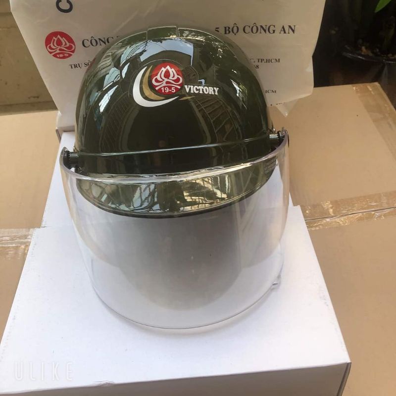 Kính thay thế mũ bảo hiểm nghành công an - kính thay thế mũ bảo hiểm hckt