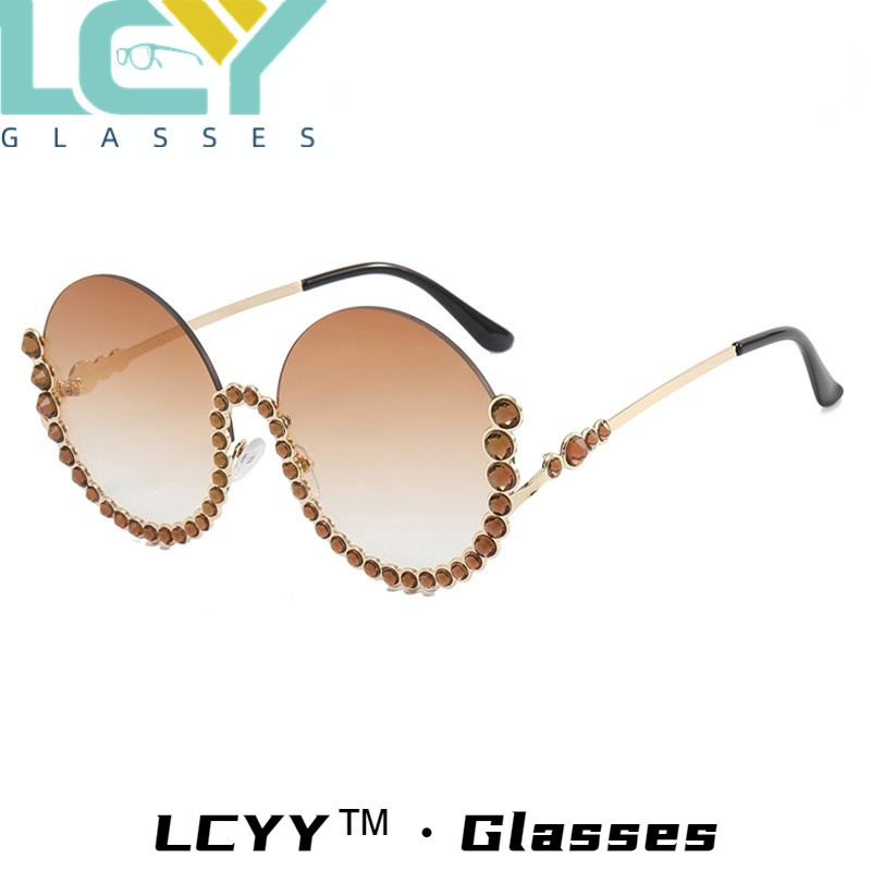 Kính Mát Gọng Kim Loại Tròn Phong Cách retro Âu Mỹ LCYY2023 / 8551