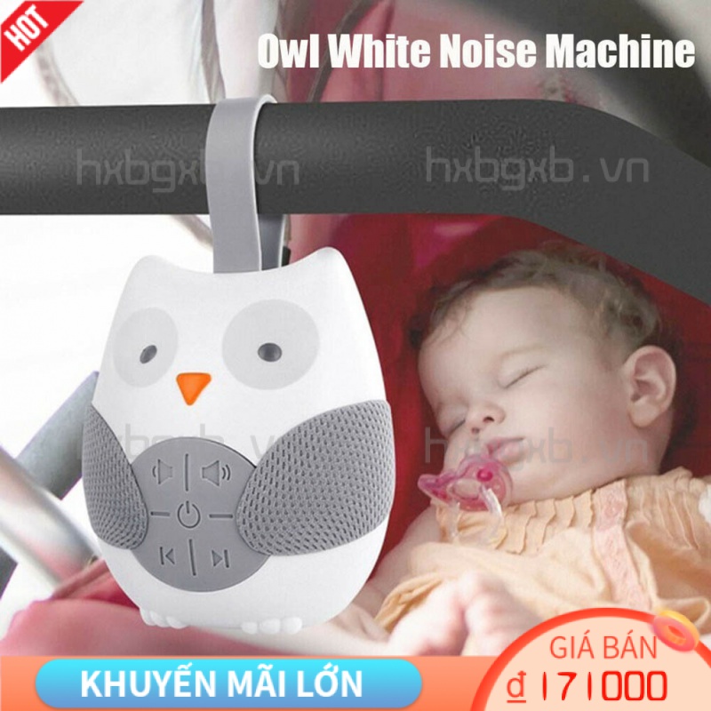 Máy phát nhạc ru bé ngủ thiết kế nhỏ gọn hình chim cú dễ thương bề mặt mịn màng HXBGXB