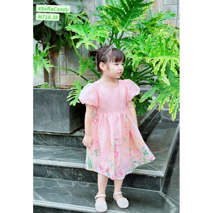 ĐẦM TƠ CHÂN HOA SOFIA CANDY