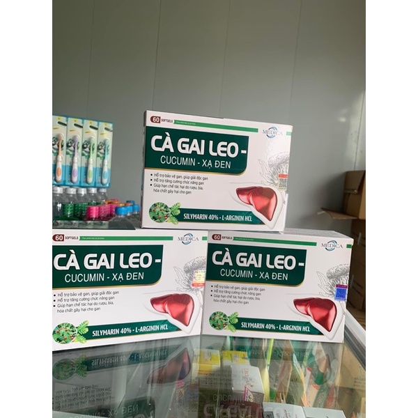 bổ gan cà gai leo- cucumin xạ đen