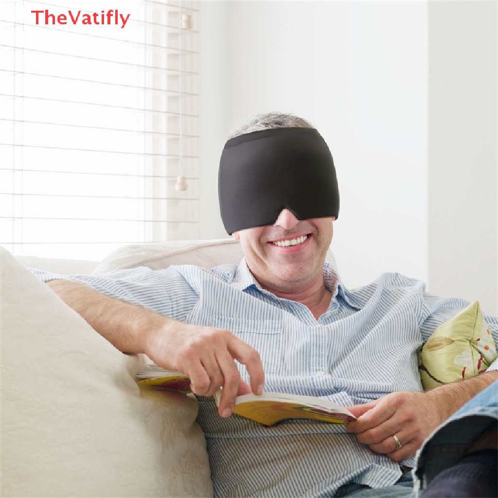[TheVatifly] Gel Hot Cold Therapy Headache Migraine Relief Cap Ice Cap For Relieve Pain Head Wrap Ice Pack Therapy Cold Pack Ice Hat Eye Mask HOT