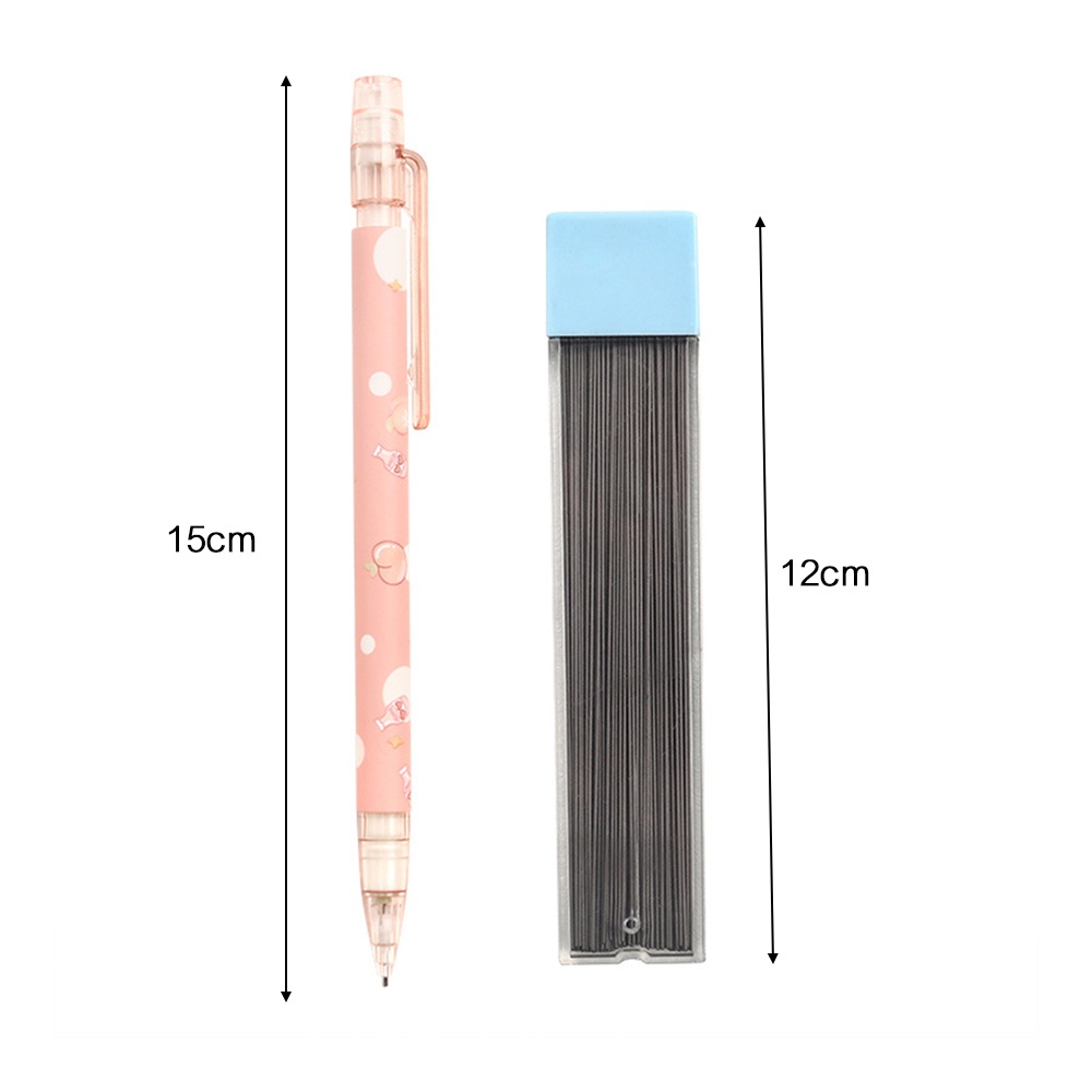 Bút Chì Bấm Tự Động Ngòi 0.5mm Hình Quả Đào Dễ Thương Thay Thế Tiện Dụng Cho Học Sinh / Văn Phòng
