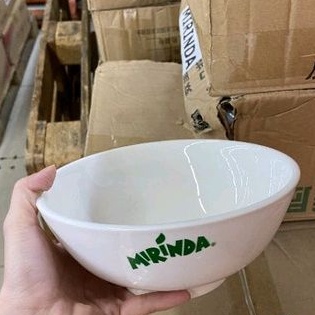 Tô sứ 7inch ~18cm sâu lòng in chữ ngẫu nhiên