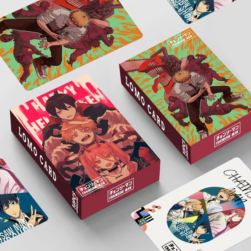 Chainsaw Man Photocard Double-sided Color Printing Lomo Card