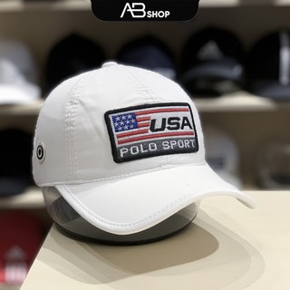 Mũ nón lưỡi trai usa polo sport trắng