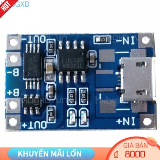 Set 1 / 2 / 5 Mô Đun Sạc Pin 5v Micro Usb 1a 18650